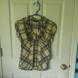 Adorable Yellow Plaid Shirt
